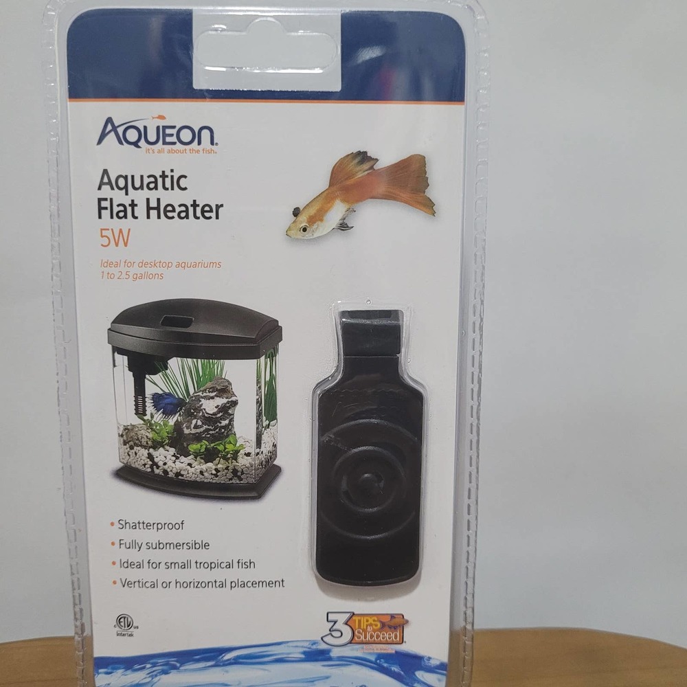 Aqueon Aquatic Flat Heater 5-Watts Black